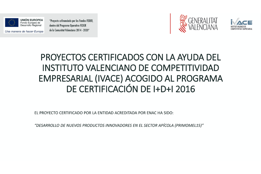 En este momento estás viendo DESARROLLO DE NUEVOS PRODUCTOS INNOVADORES EN EL SECTOR APÍCOLA